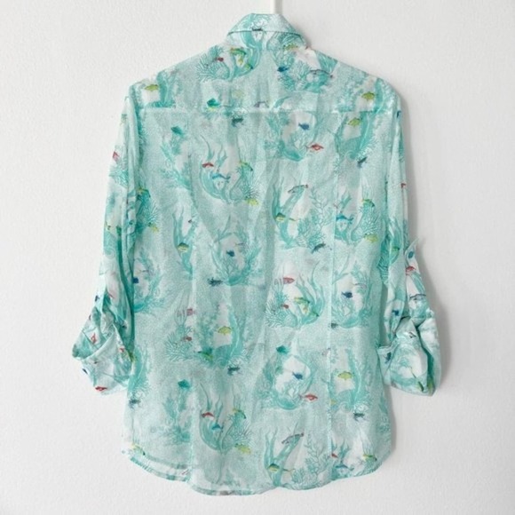 Leggiadro Fish Tunic Top Size Medium - Picture 2 of 7